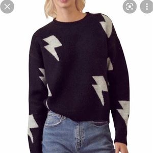 Rails cashmere bolt sweater